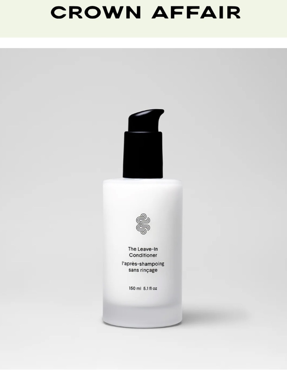 Crown Affair The Leave-In Conditioner — White